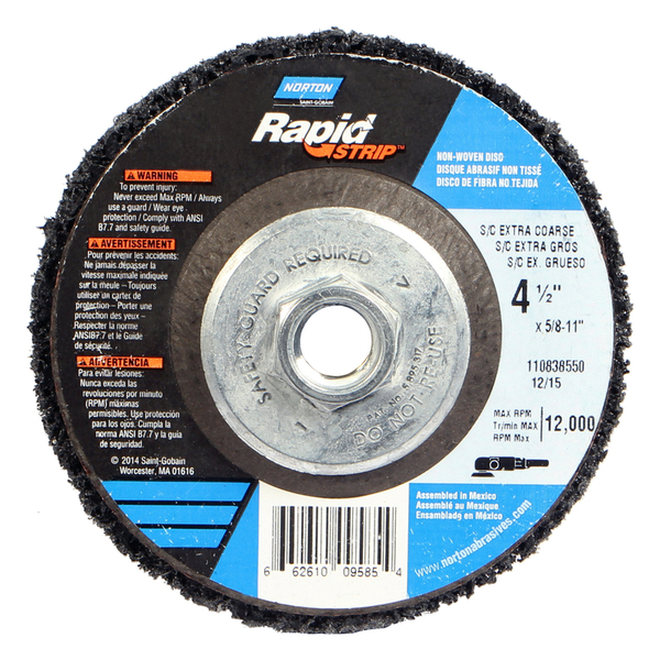 Norton Abrasives RAPIDSTRIP DISC 4.5"" 50G 66261009585